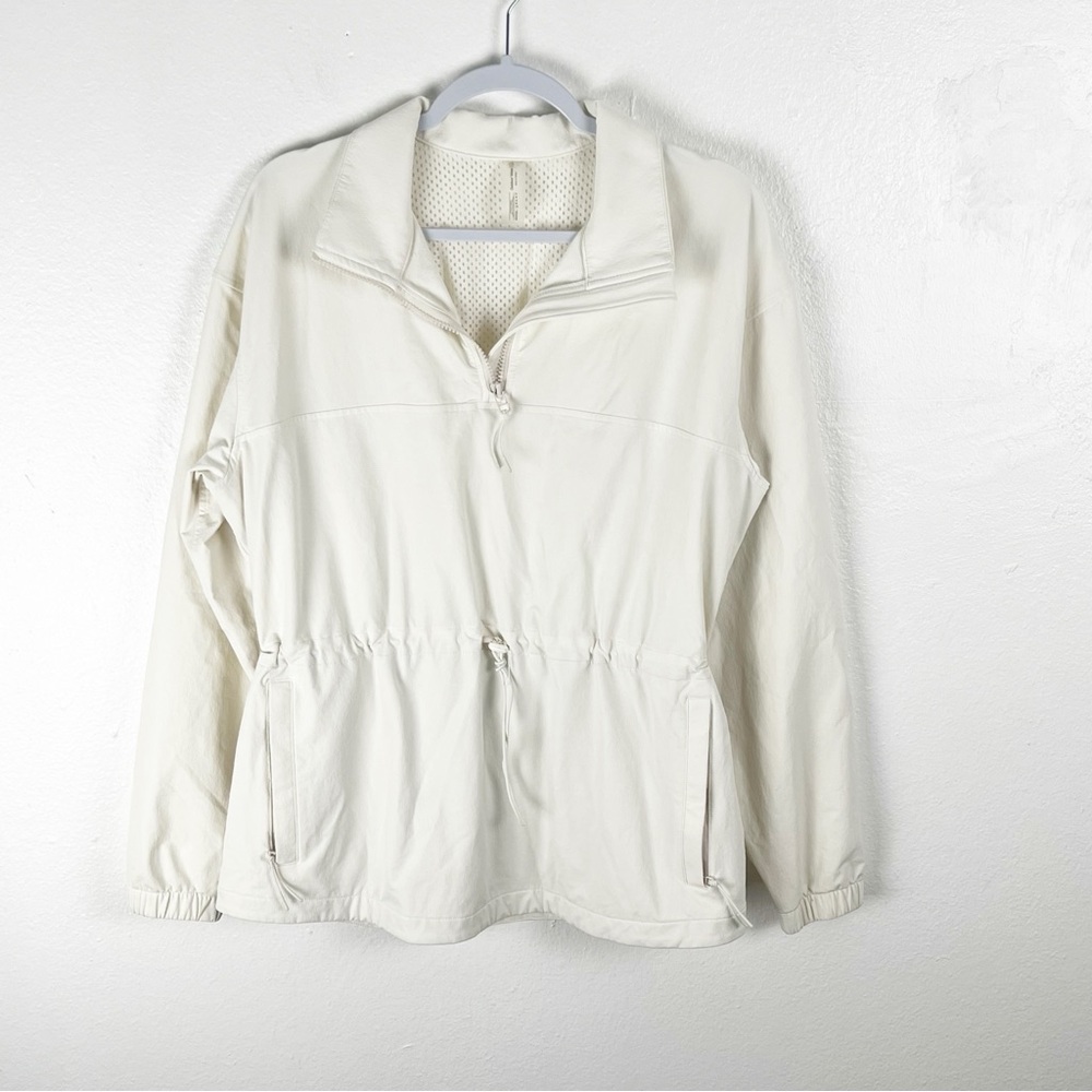 OUTDOOR VOICES Long Sleeves Cinched Drawstring Waist Pockets Jacket, Size Large